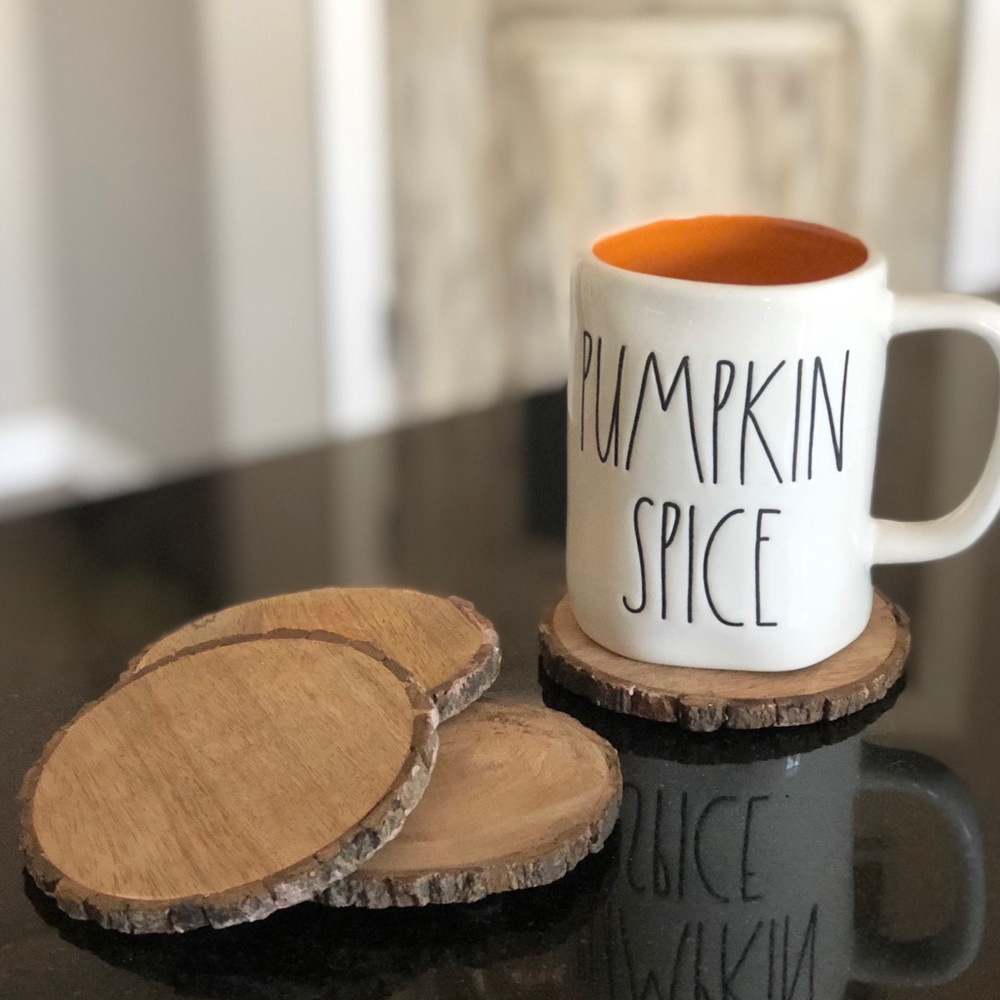Wood Slice Coasters Set Of 4